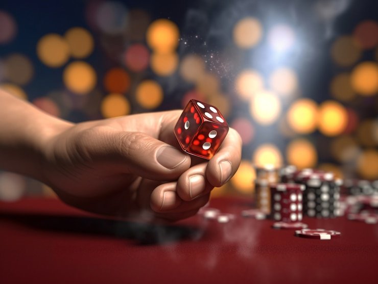 Live dice result display with winning highlight